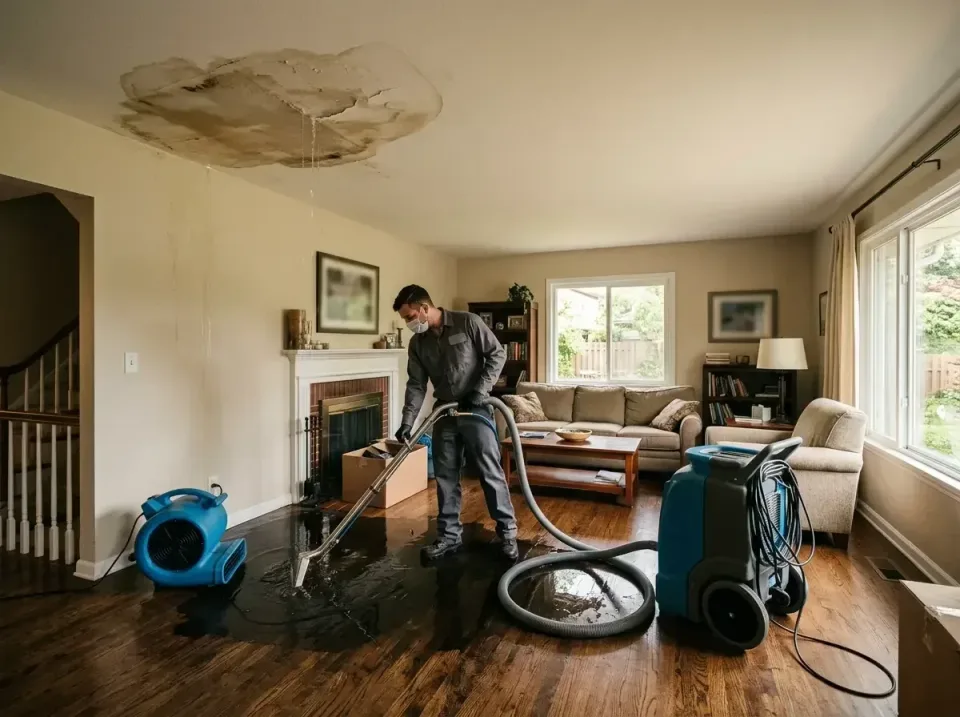attic-pipe-burst-ceiling-drip-008 — frequently asked questions, Water Damage Restoration & Carpet Care in Little Falls, MN